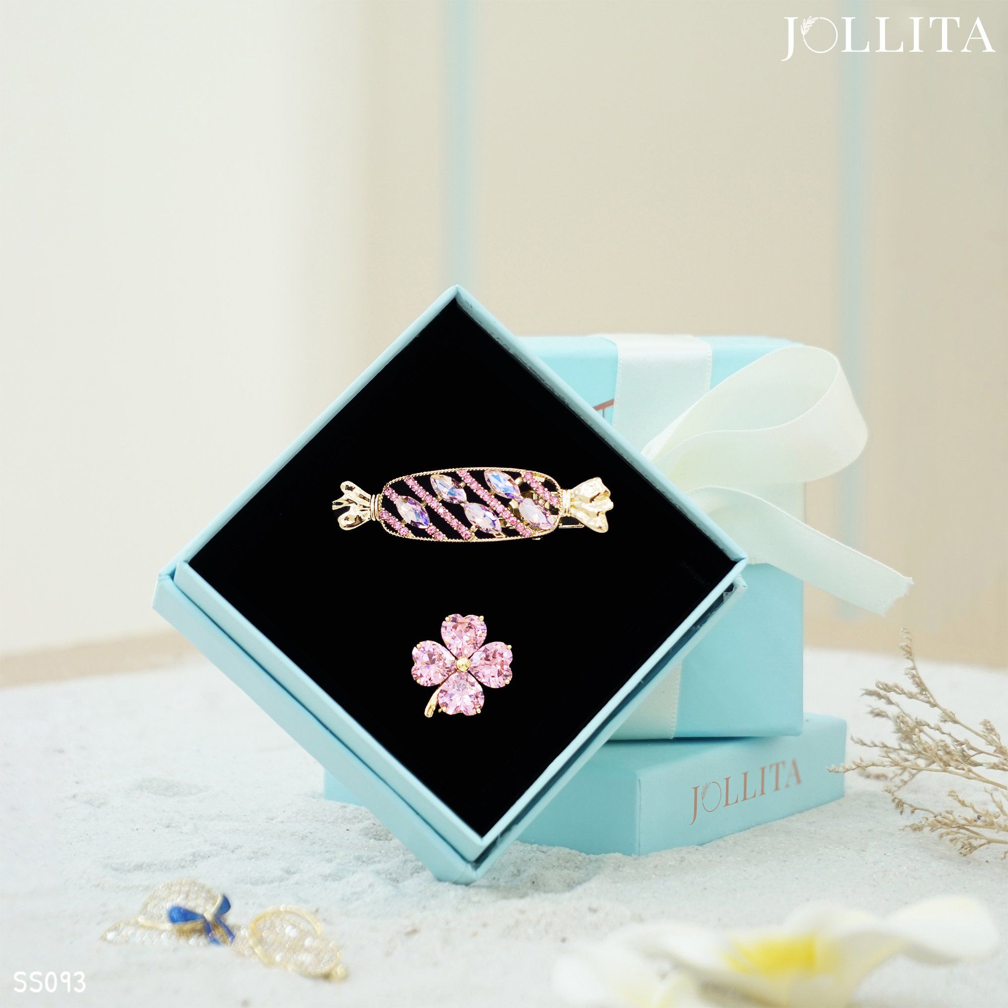  Set quà tặng 20/11 cài áo Kẹp tóc cao cấp sang trọng 