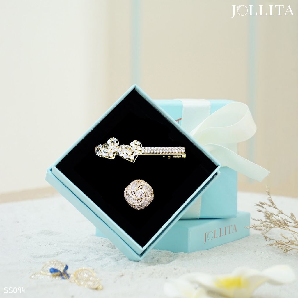  Set quà tặng 20/11 cài áo Kẹp tóc cao cấp sang trọng 