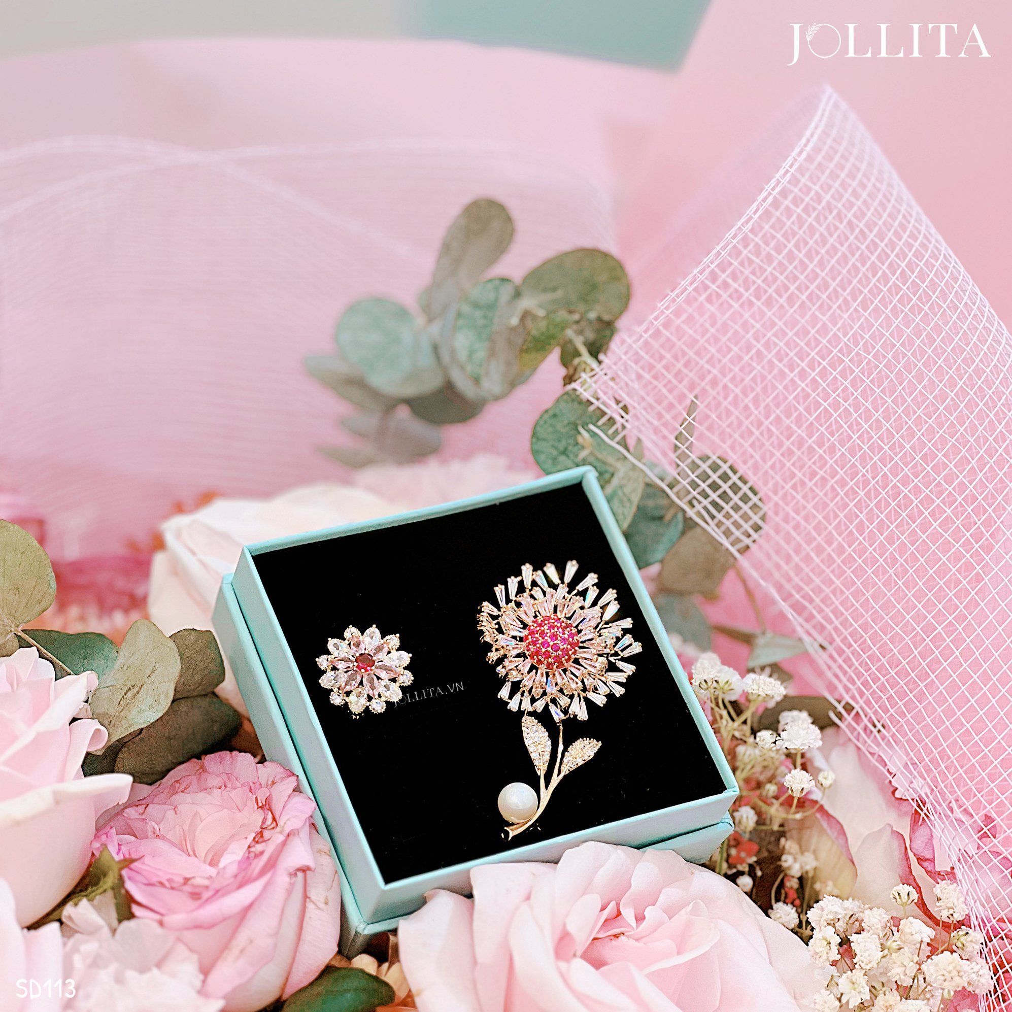  Set quà tặng 20/11 cài áo cao cấp sang trọng SD113 