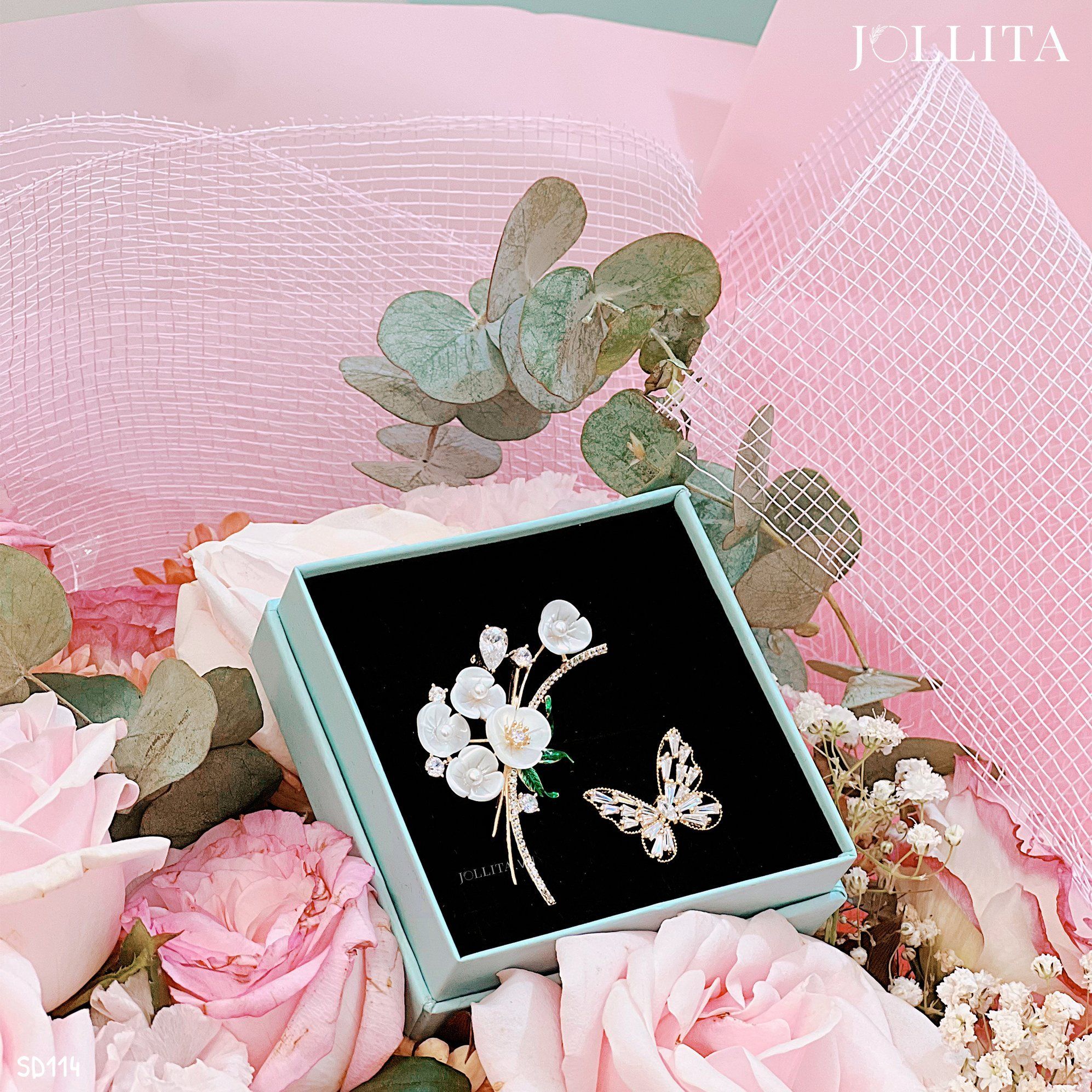  Set quà tặng 20/11 cài áo cao cấp sang trọng SD114 