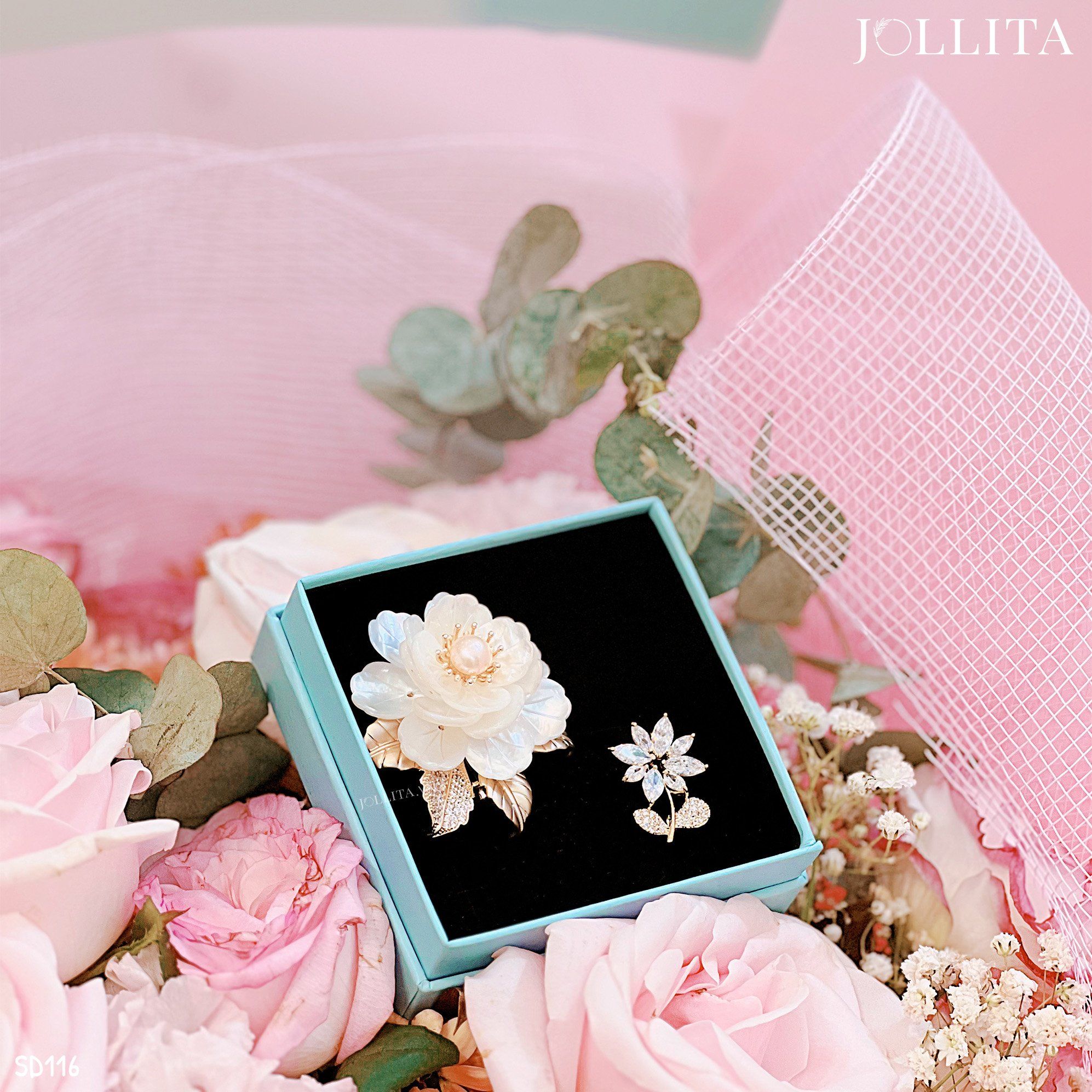  Set quà tặng 20/10 cài áo cao cấp sang trọng SD116 