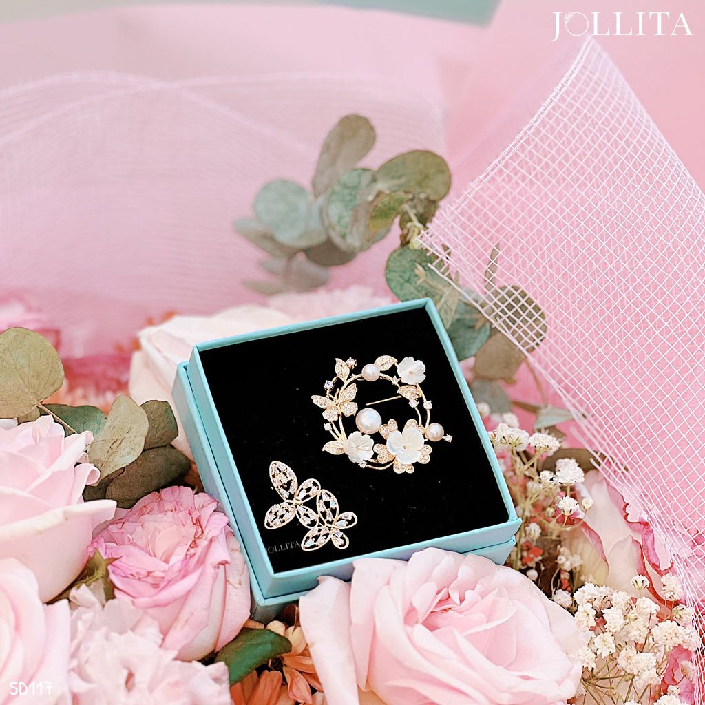  Set quà tặng 20/10 cài áo cao cấp sang trọng SD117 