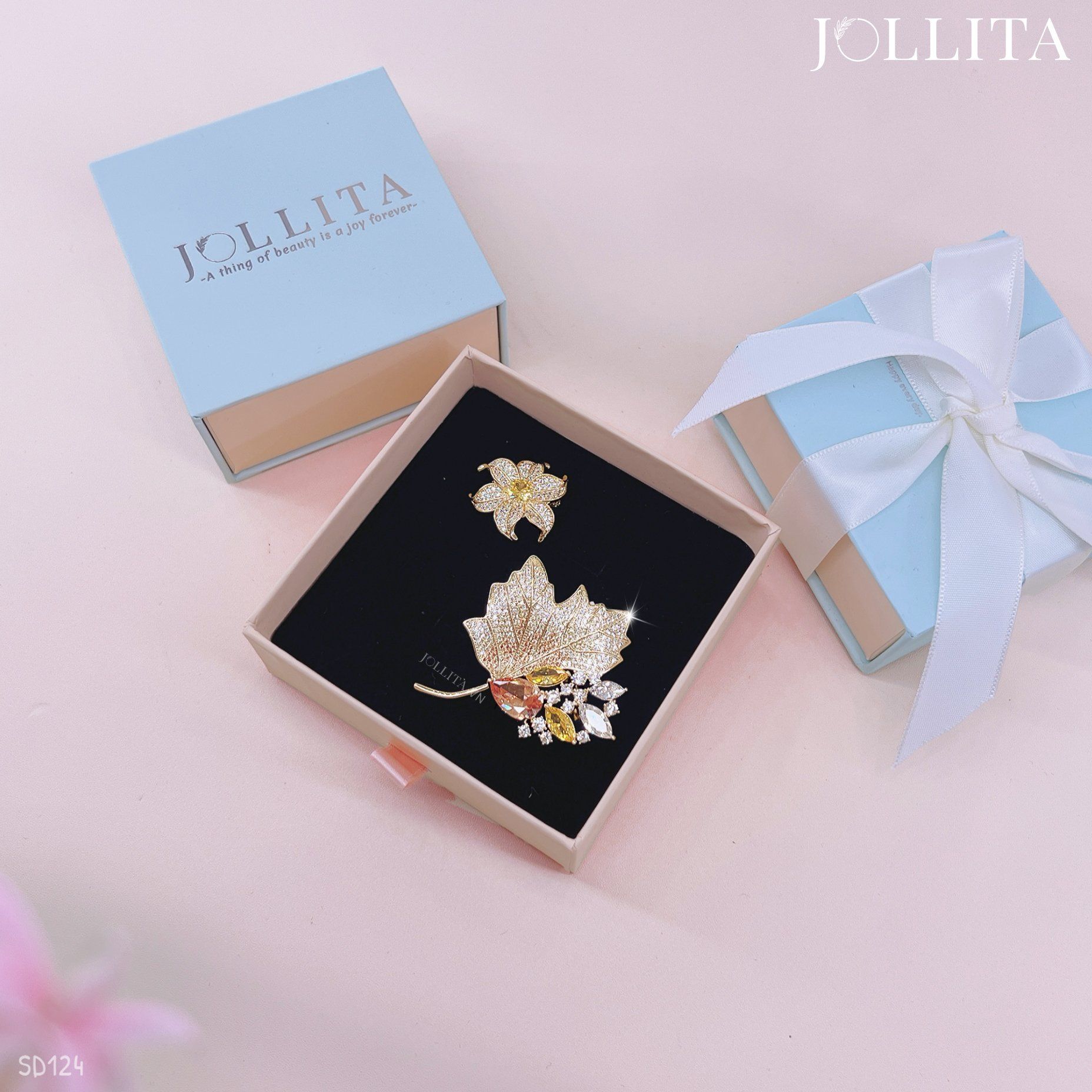  Set quà tặng 20/10 cài áo cao cấp sang trọng SD124 