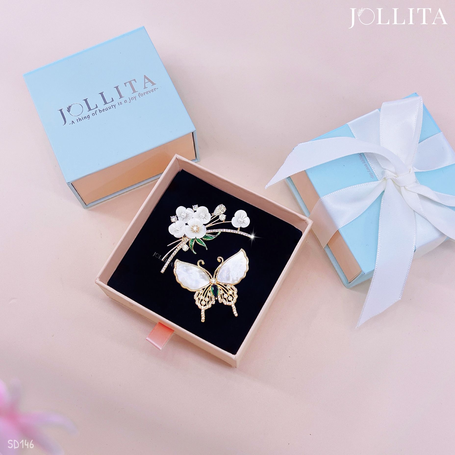  Set quà tặng 20/10 cài áo cao cấp sang trọng SD146 