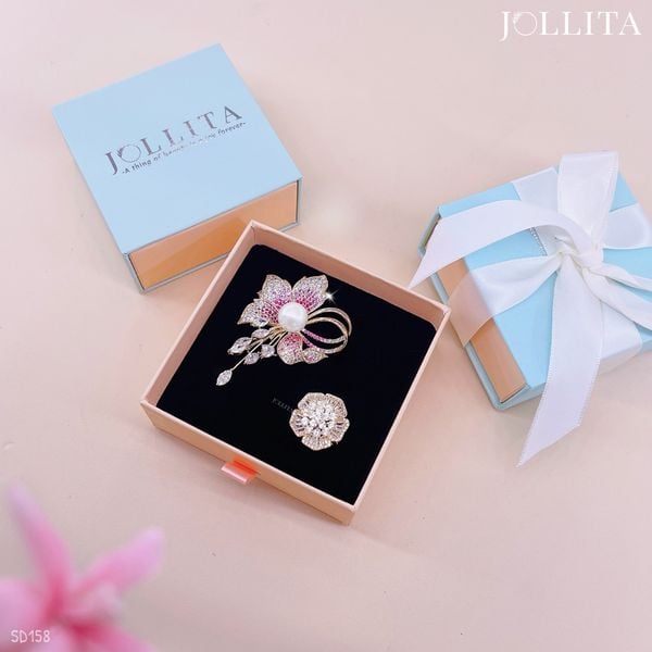  Set quà tặng 20/10 cài áo cao cấp sang trọng SD158 