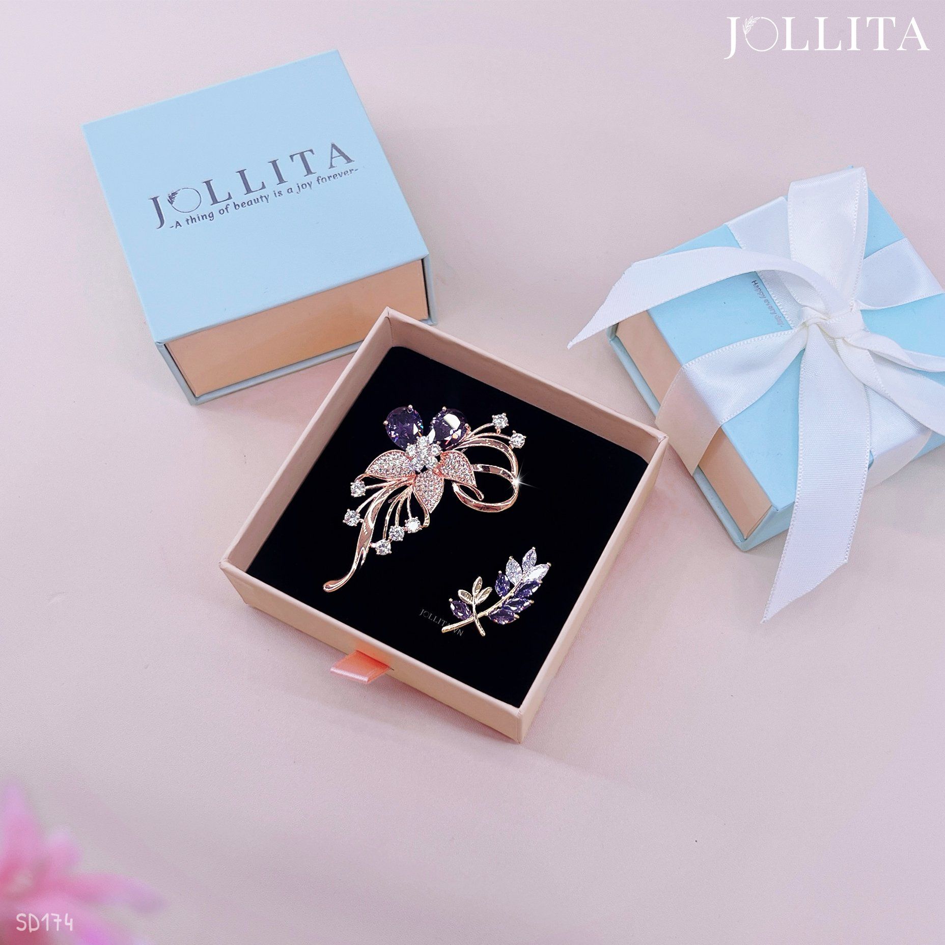  Set quà tặng 20/10 cài áo cao cấp sang trọng SD174 