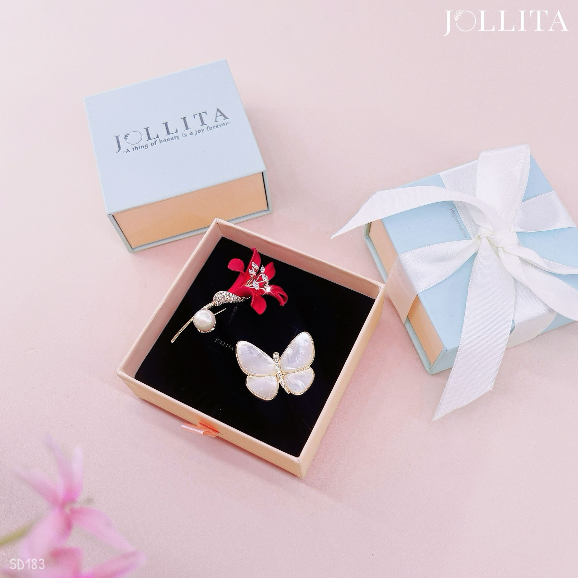  Set quà tặng 20/10 cài áo cao cấp sang trọng SD183 