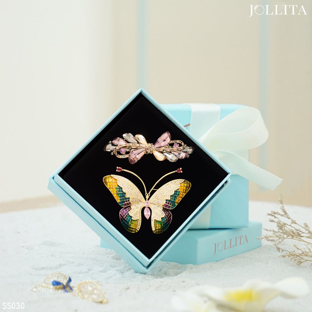  Set quà tặng 20/11 cài áo Kẹp tóc cao cấp sang trọng 