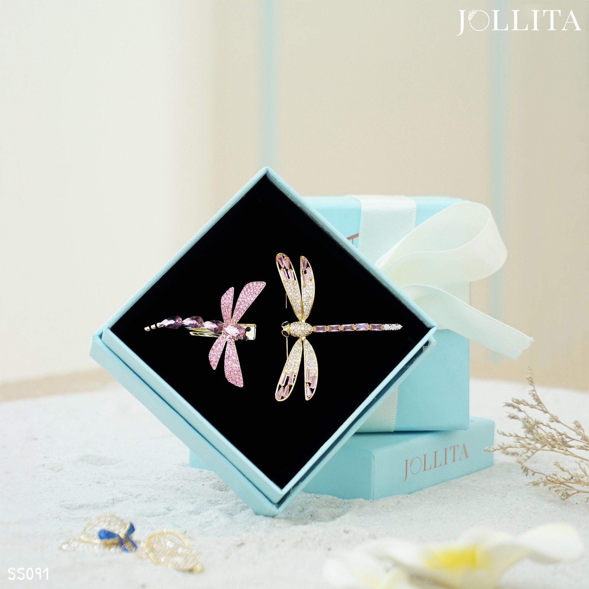  Set quà tặng 20/11 cài áo Kẹp tóc cao cấp sang trọng 