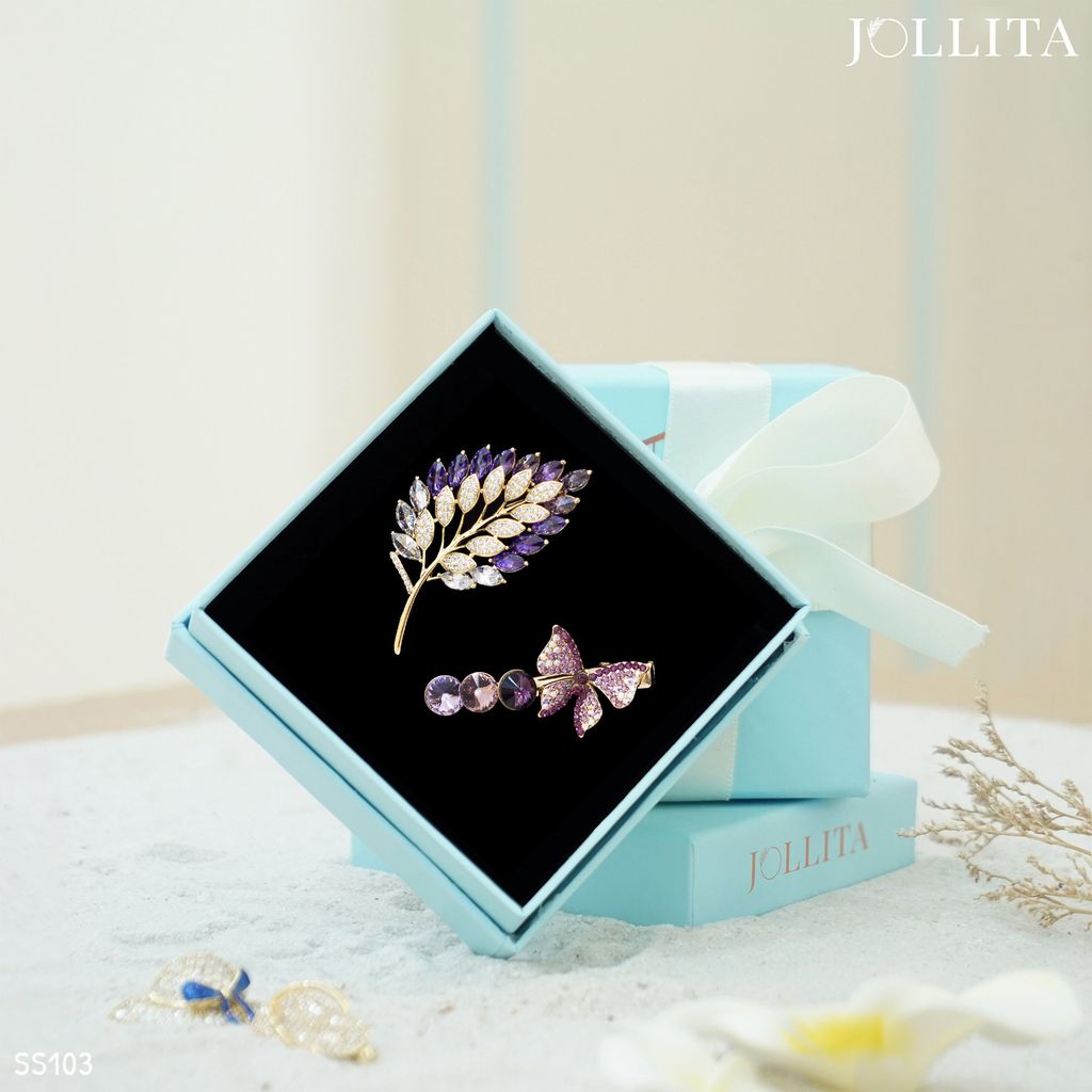  Set quà tặng 20/11 cài áo Kẹp tóc cao cấp sang trọng 