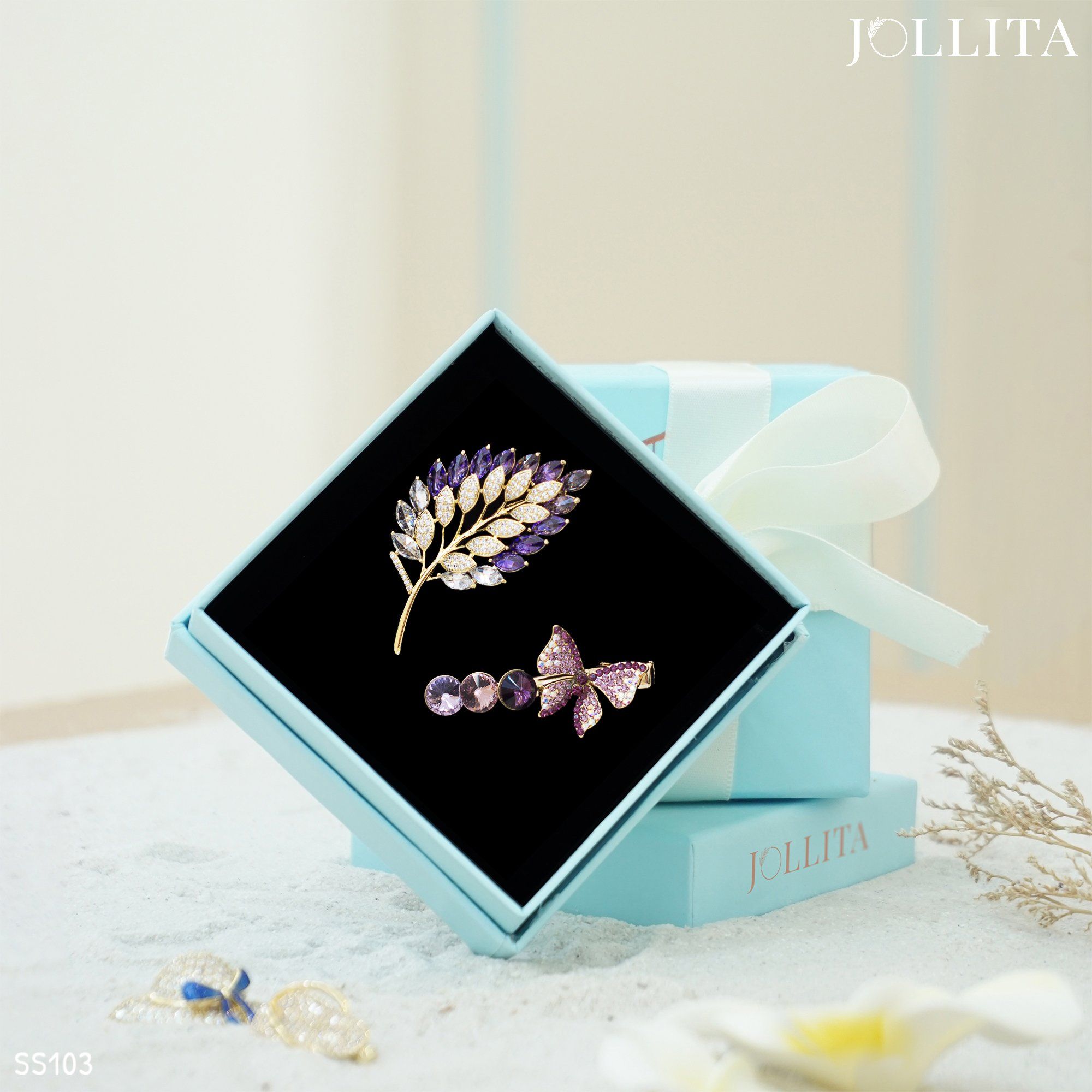  Set quà tặng 20/11 cài áo Kẹp tóc cao cấp sang trọng 