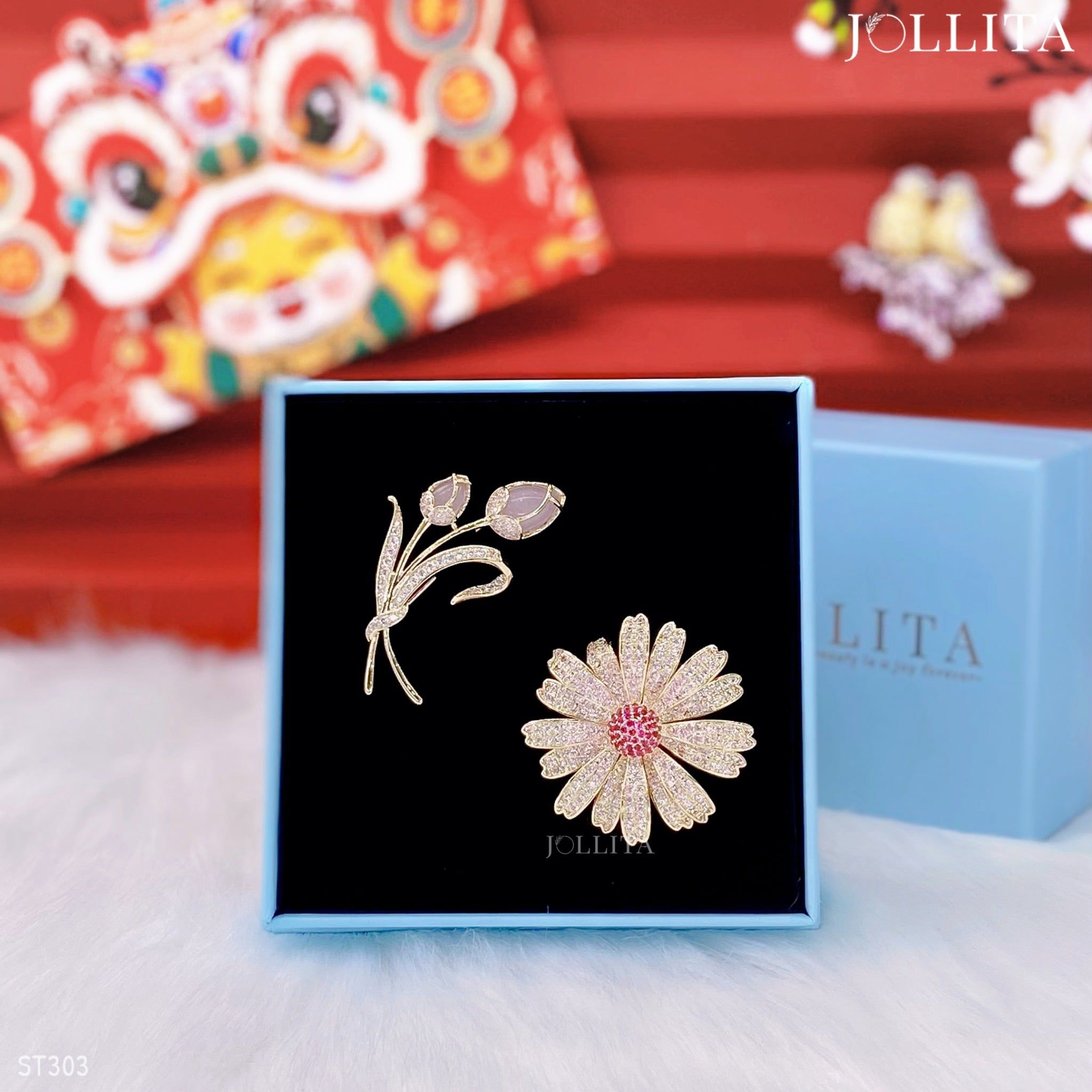  Set quà Tết 2026 Trâm cài áo cao cấp sang trọng 303 