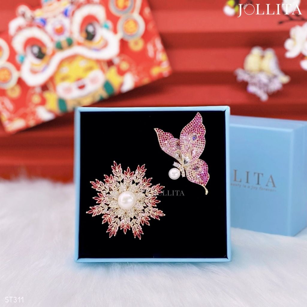  Set quà Tết 2026 Trâm cài áo cao cấp sang trọng 311 