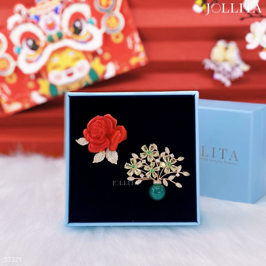  Set quà Tết 2026 Trâm cài áo cao cấp sang trọng 321 