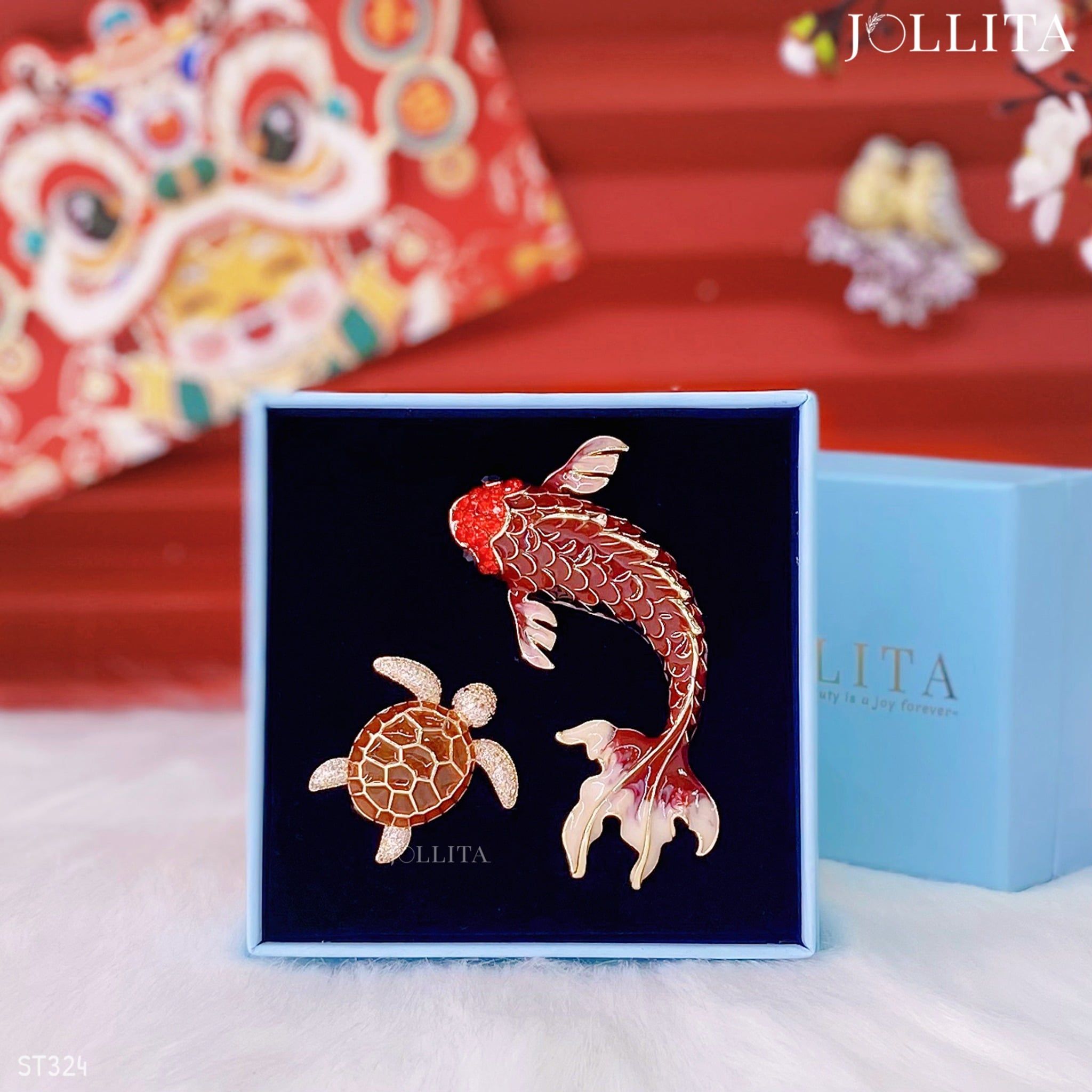  Set quà Tết 2026 Trâm cài áo cao cấp sang trọng 324 