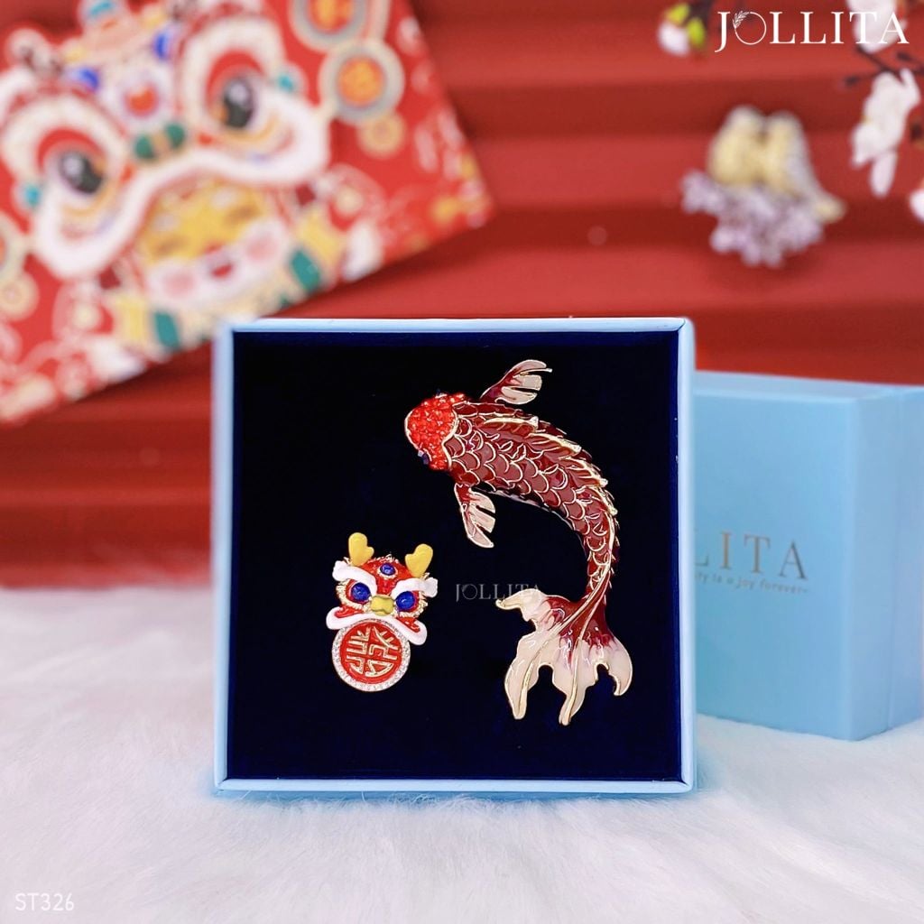  Set quà Tết 2026 Trâm cài áo cao cấp sang trọng 326 