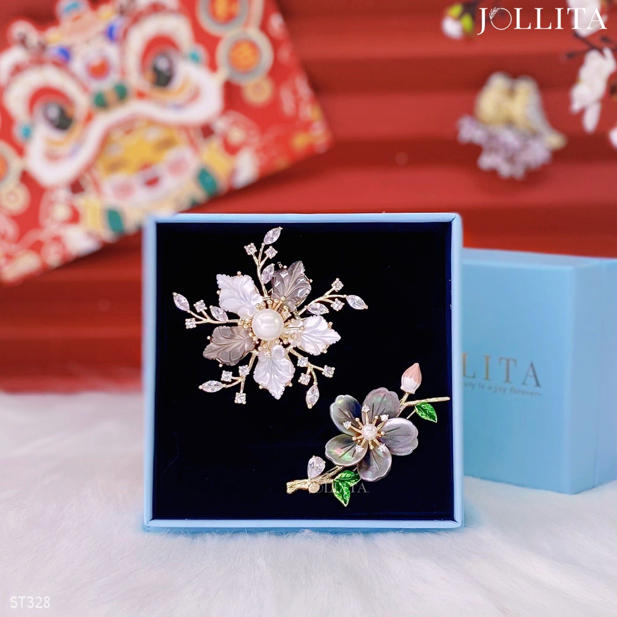  Set quà Tết 2026 Trâm cài áo cao cấp sang trọng 328 