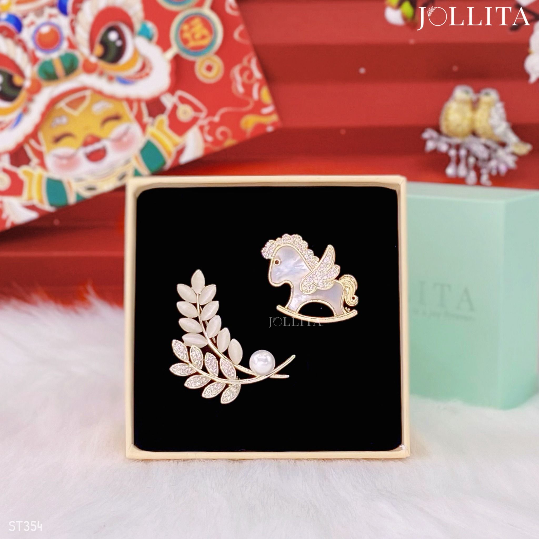  Set quà Tết 2026 Trâm cài áo cao cấp sang trọng 354 