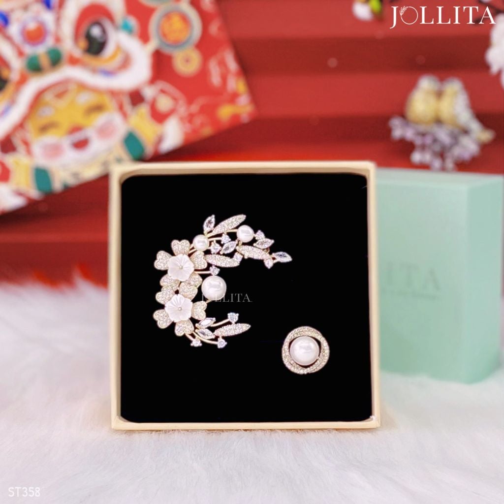  Set quà Tết 2026 Trâm cài áo cao cấp sang trọng 358 