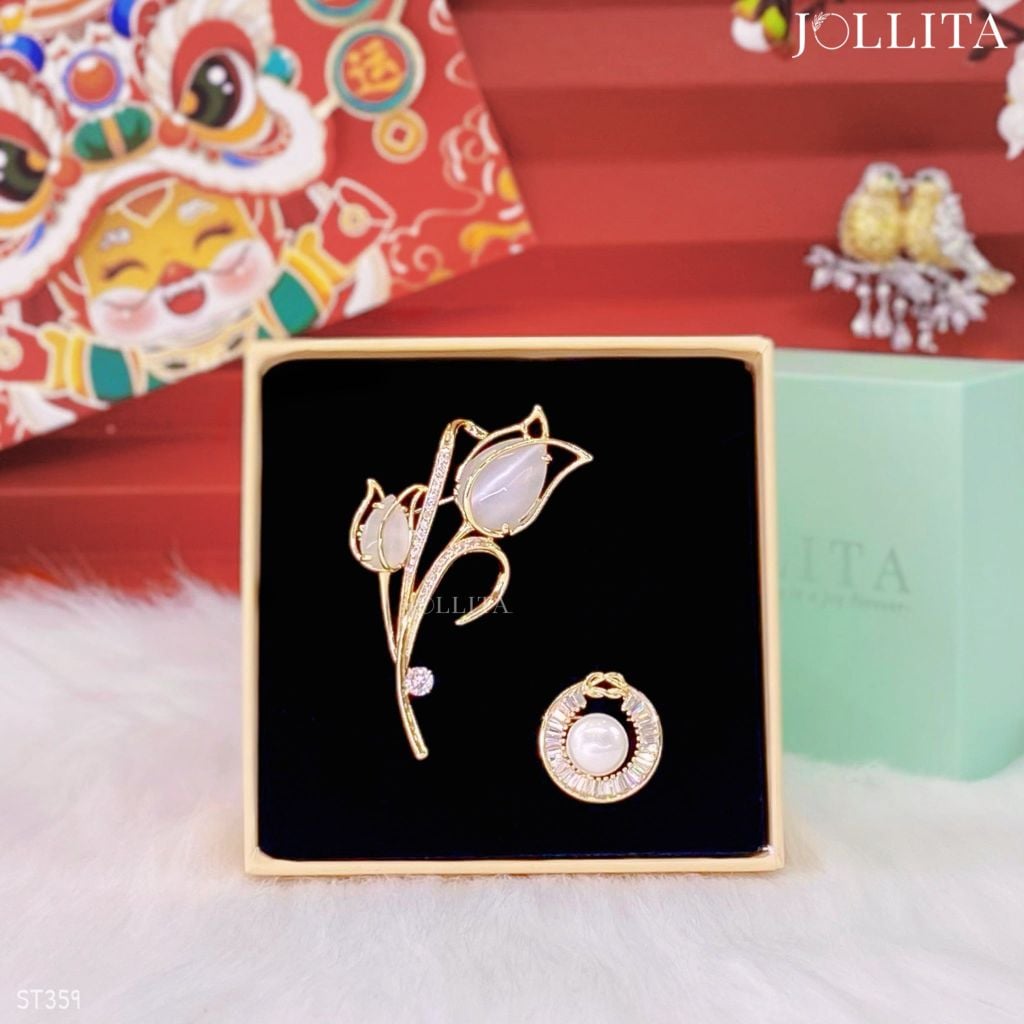  Set quà Tết 2026 Trâm cài áo cao cấp sang trọng 359 