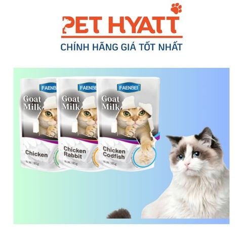  Pate Sữa Dê FAENBEI Cho Mèo Nhiều Vị 