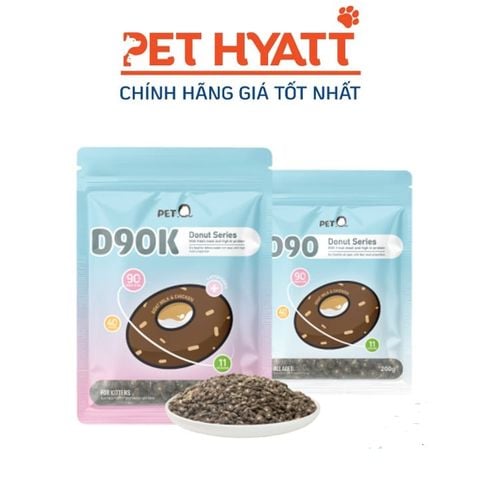  Thức Ăn Hạt PETQ Donut D90 Dành Cho Mèo Mọi Lứa Tuổi 200gr 