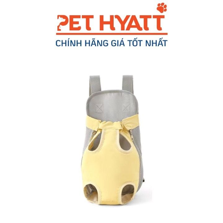 Địu Thú Cưng Phối Màu Vàng Xám Đơn Giản - Chỉ Có Size M