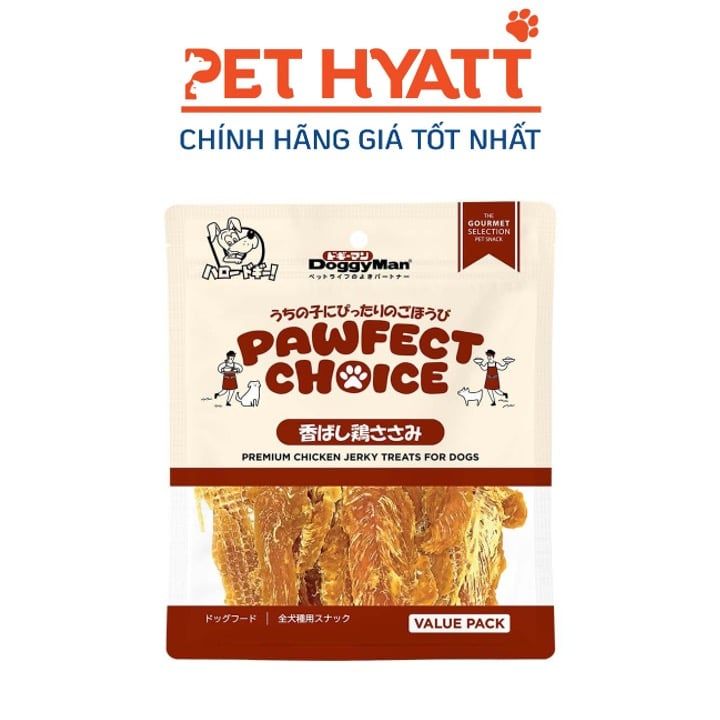 Bánh Thưởng DOGGYMAN Miếng Gà Sấy Cho Thú Cưng 180gr