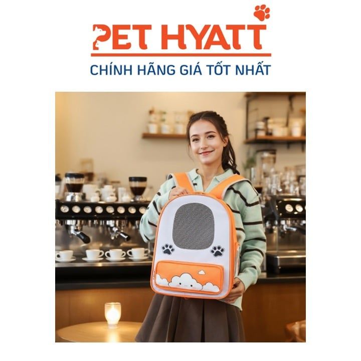 Balo In Hình Mây & Chân Mèo Cho Thú Cưng