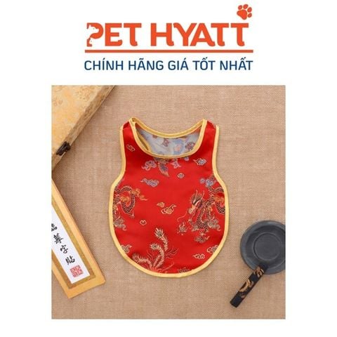  Áo Vest Đỏ Gấm Ngày Tết Cho Thú Cưng (XS-L) 