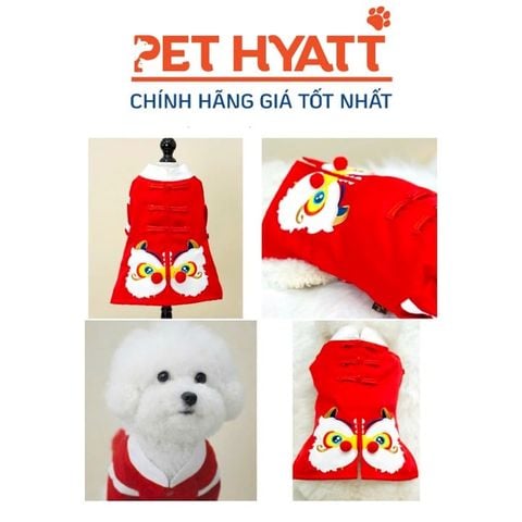  Áo 3 Khuy Hình Đầu Lân YOKO Cho Thú Cưng (Size 3-8) 