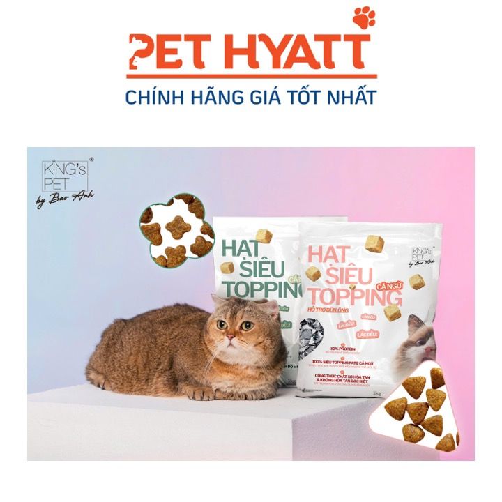 Hạt Siêu Topping Cá Ngừ KING'S PET Cho Mèo Nhiều Loại