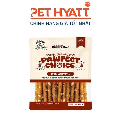  Bánh Thưởng DOGGYMAN Que Cuốn Thịt Gà Cho Thú Cưng 25 Cây 