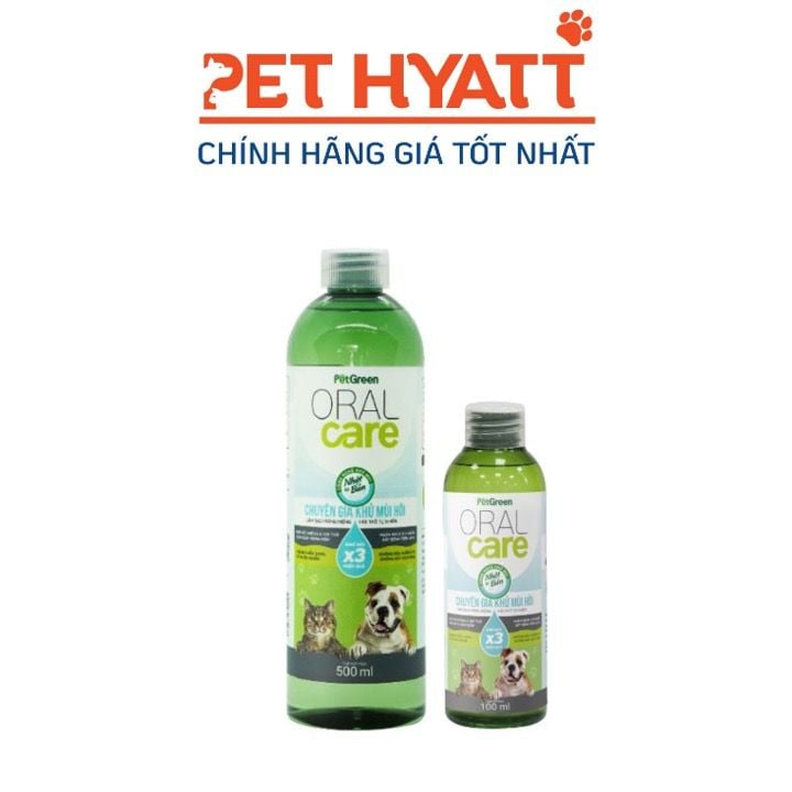 Dung Dịch Khử Mùi Hơi Thở & Chăm Sóc Răng Miệng Không Mùi Cho Thú Cưng PETGREEN Oral Care