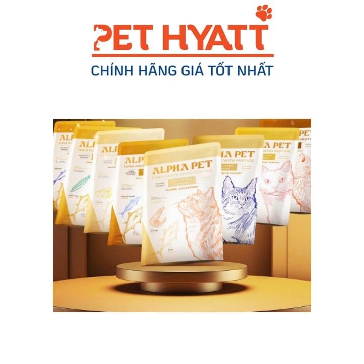 Pate Gói ALPHA PET Cho Mèo Nhiều Vị
