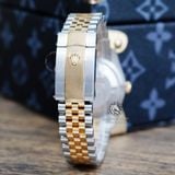 Đồng Hồ Rolex Datejust 36mm 126233-0021 Rep 1:1 Chế Tác Vỏ Demi Bọc Vàng Kim Mặt Đen Cọc Số Đính Đá Dây Kim Loại Jubilee