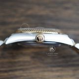 Đồng Hồ Rolex Datejust 36mm 126233-0021 Rep 1:1 Chế Tác Vỏ Demi Bọc Vàng Kim Mặt Đen Cọc Số Đính Đá Dây Kim Loại Jubilee