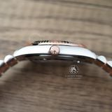 Đồng Hồ Rolex Datejust 41 126331 Rep 1:1 Chế Tác Vỏ Demi Bọc Vàng Hồng Mặt Đen Cọc Số Đính Đá Dây Kim Loại Jubilee