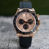 Đồng Hồ Rolex Cosmograph Daytona 116515LN-0059 Rep 1:1 Cao Cấp Vỏ Vàng Hồng Mặt Hồng Dây Cao Su