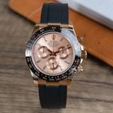 Đồng Hồ Rolex Cosmograph Daytona 116515LN-0061 Rep 1:1 Cao Cấp Vỏ Vàng Hồng Mặt Hồng Dây Cao Su
