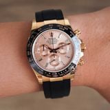 Đồng Hồ Rolex Cosmograph Daytona 116515LN-0061 Rep 1:1 Cao Cấp Vỏ Vàng Hồng Mặt Hồng Dây Cao Su