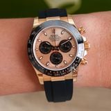 Đồng Hồ Rolex Cosmograph Daytona 116515LN-0059 Rep 1:1 Cao Cấp Vỏ Vàng Hồng Mặt Hồng Dây Cao Su