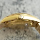 Đồng Hồ Rolex Day-Date 36mm 128238-0008 Rep 1:1 Cao Cấp Vỏ Vàng Kim Mặt Vàng Cọc Số Đá Dây Kim Loại