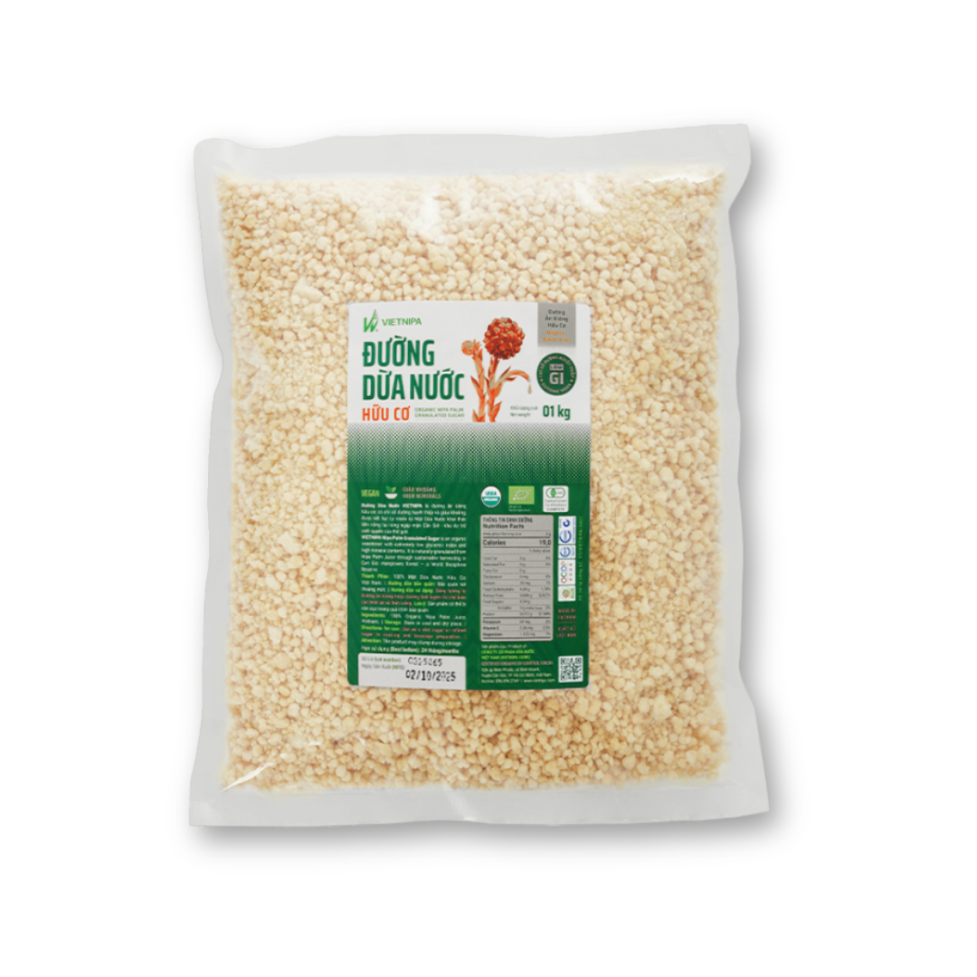  Đường Dừa Nước Hữu Cơ VIETNIPA - 1kg 