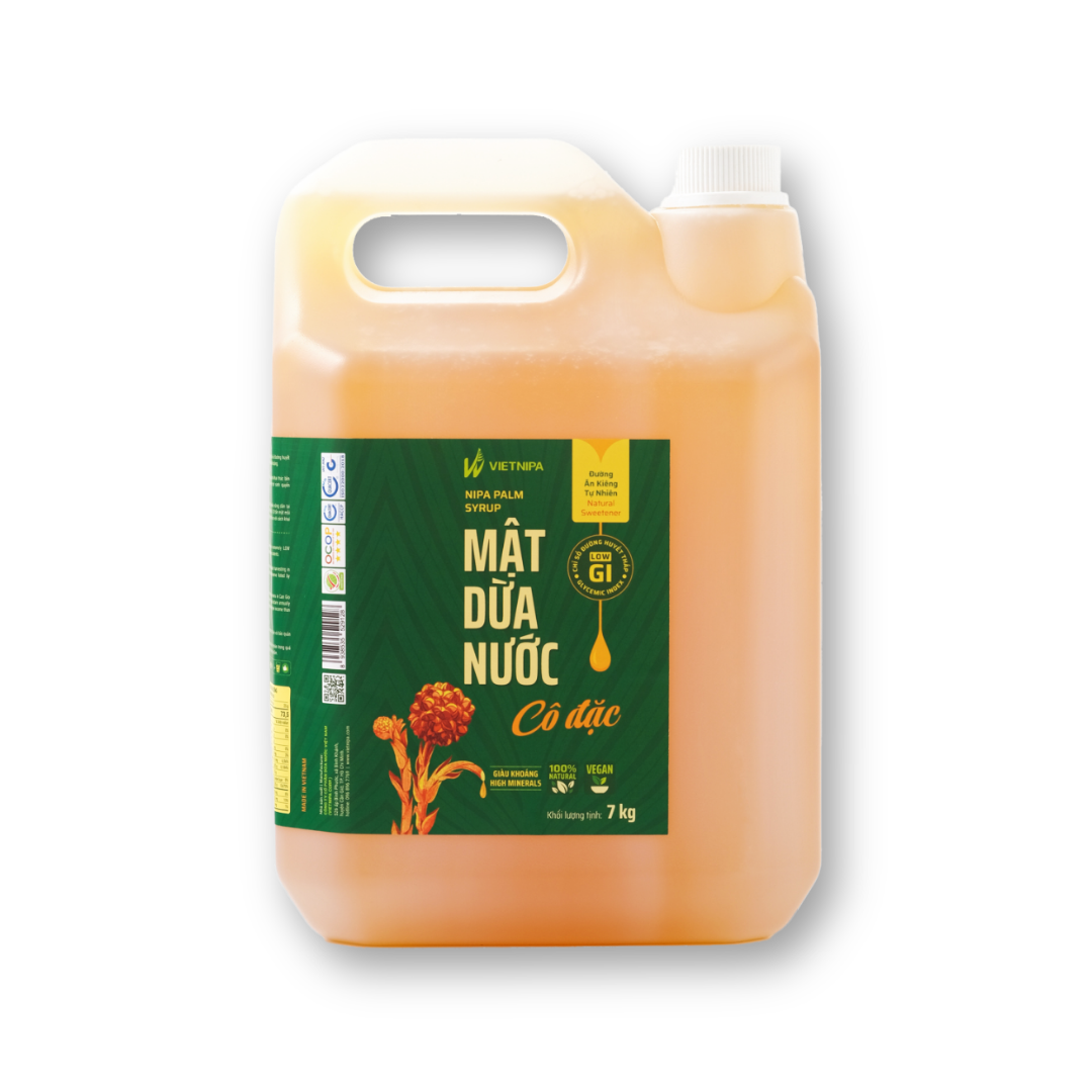  Mật Dừa Nước Cô Đặc Hữu Cơ VIETNIPA - 7kg 