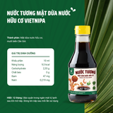  Combo 1 Chai Mật Cô Đặc 375g + 1 Hũ Đường Hữu Cơ 350g + 1 Nước Tương 200ml Vietnipa 