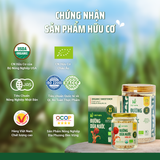  Combo 1 Chai Mật Cô Đặc 375g + 1 Hũ Đường Hữu Cơ 350g Vietnipa 