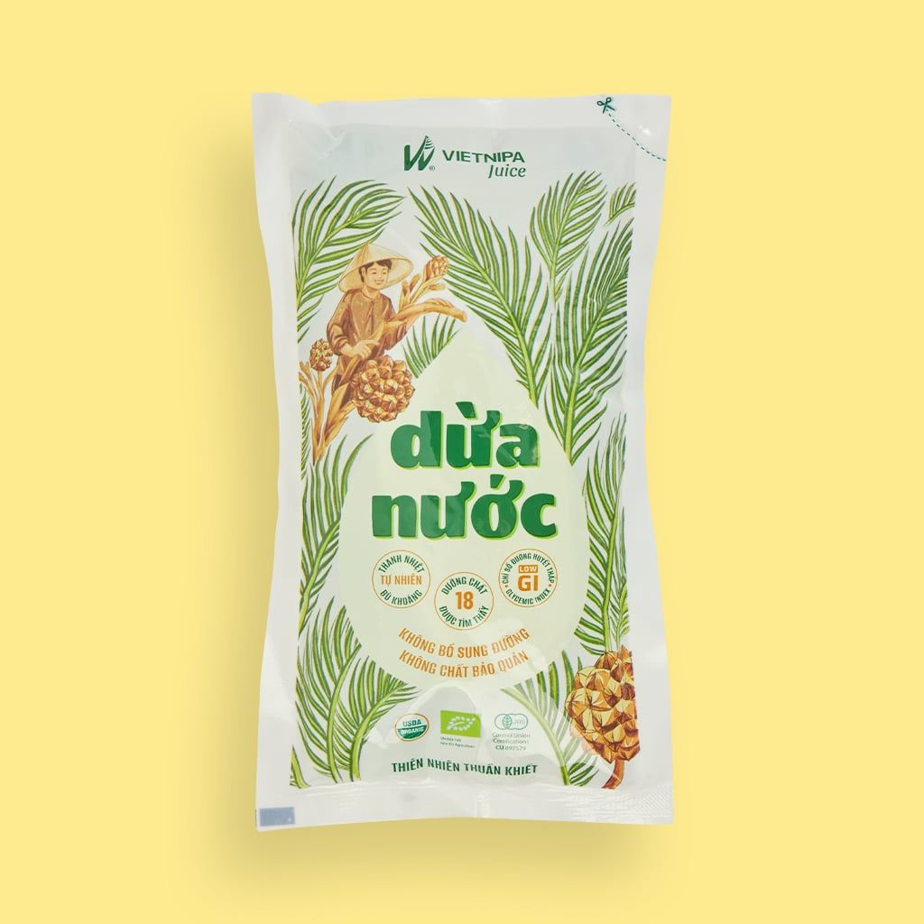  Dừa Nước VIETNIPA Juice 250 ml 