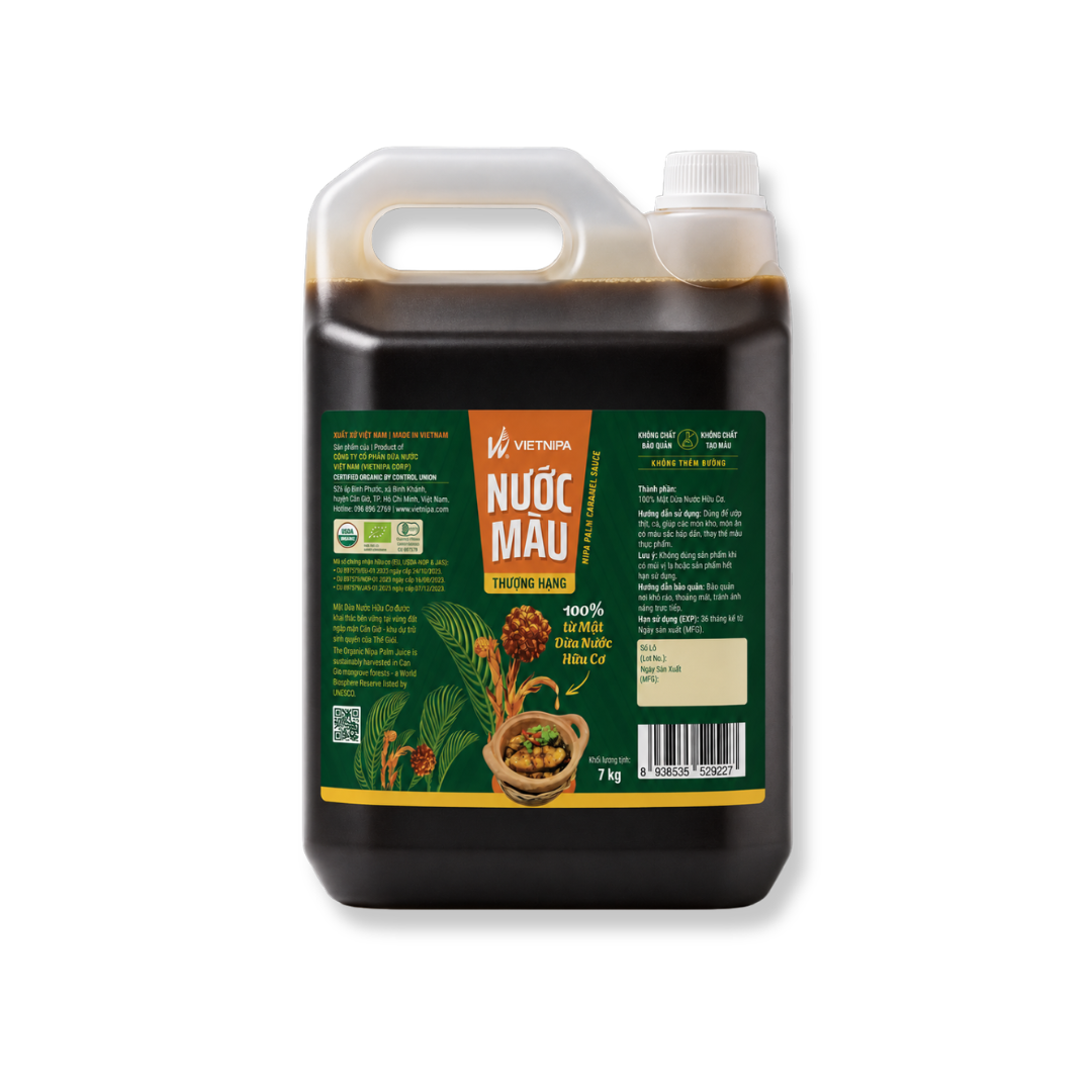  Nước Màu Mật Dừa Nước Hữu Cơ VIETNIPA - 7kg 