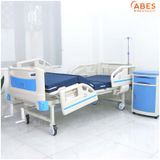  Giường bệnh nhân chỉnh cơ Hi-MEC DL-SY-01 2 tay quay full nhựa, nệm da 